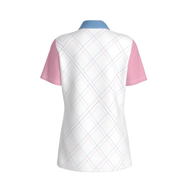 FG CN White Alternate Logo Diamond Women's Polo Collar Jersey - Image 7